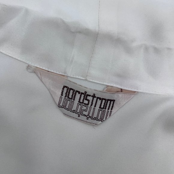 Vintage 70s Nordstrom Silky Pussybow Blouse Creamy White - Picture 4 of 6